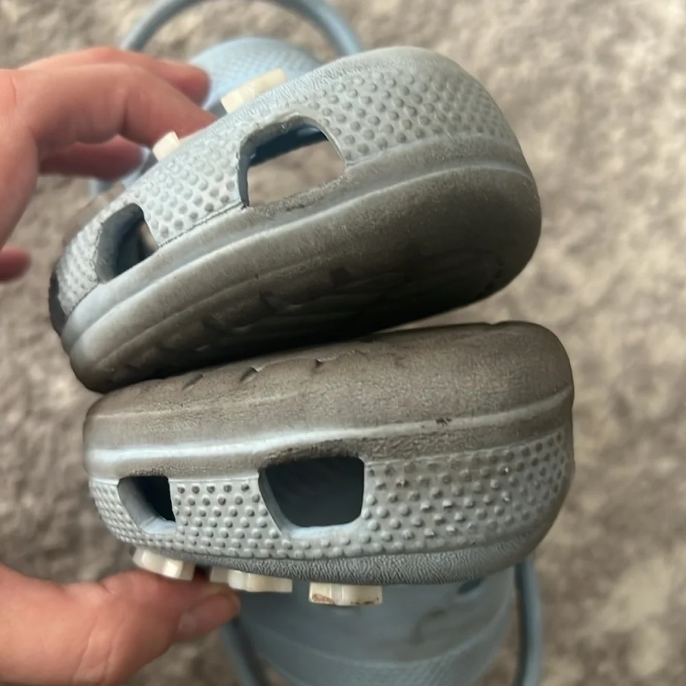 Crocs Baby Blue Stars and Moon Shoes Sandals